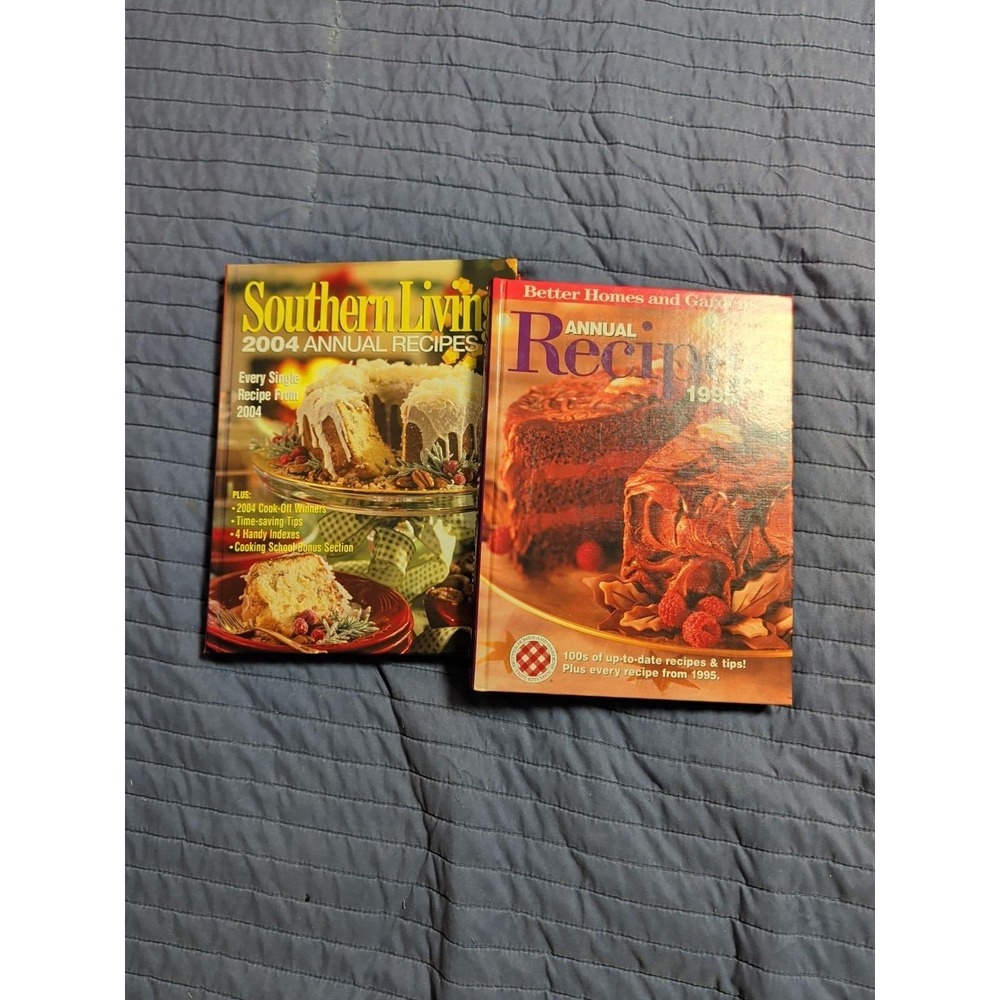 Set Of 2 Annual Cookbooks 1995 And 2004 Better Homes And Gardens